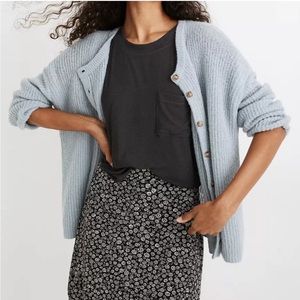 Madewell Blue Bellaire Cardigan Sweater